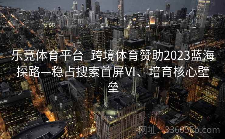 乐竞体育平台_跨境体育赞助2023蓝海探路—稳占搜索首屏Ⅵ、培育核心壁垒