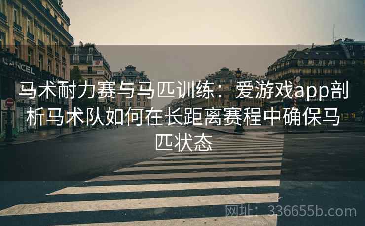 马术耐力赛与马匹训练：爱游戏app剖析马术队如何在长距离赛程中确保马匹状态