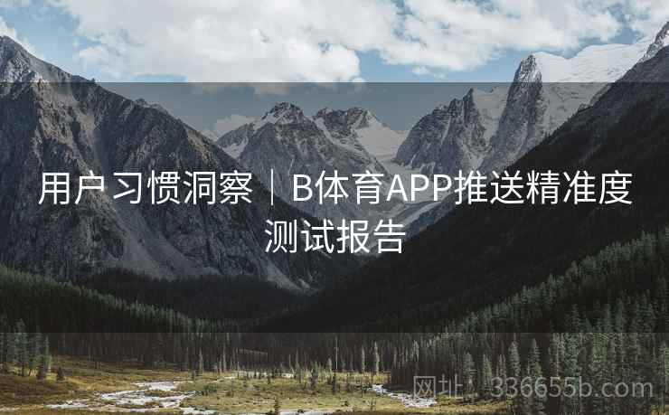 用户习惯洞察｜B体育APP推送精准度测试报告